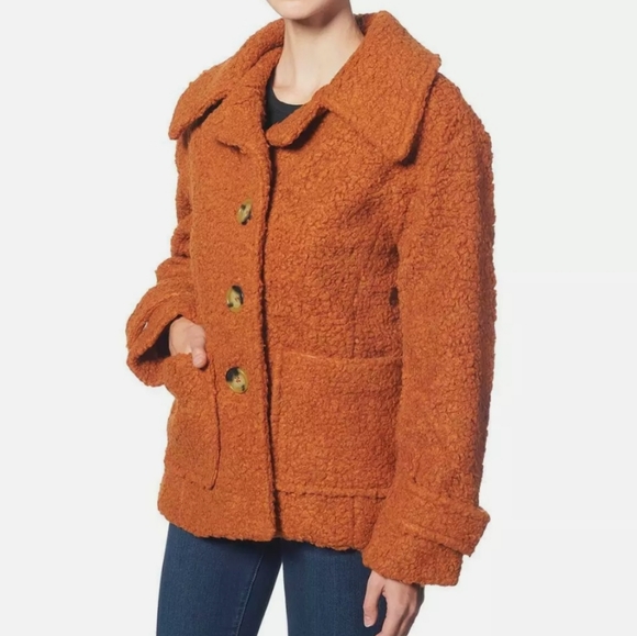 Free People Soft Faux Shearling Warm Tendy Coat M - Picture 3 of 15